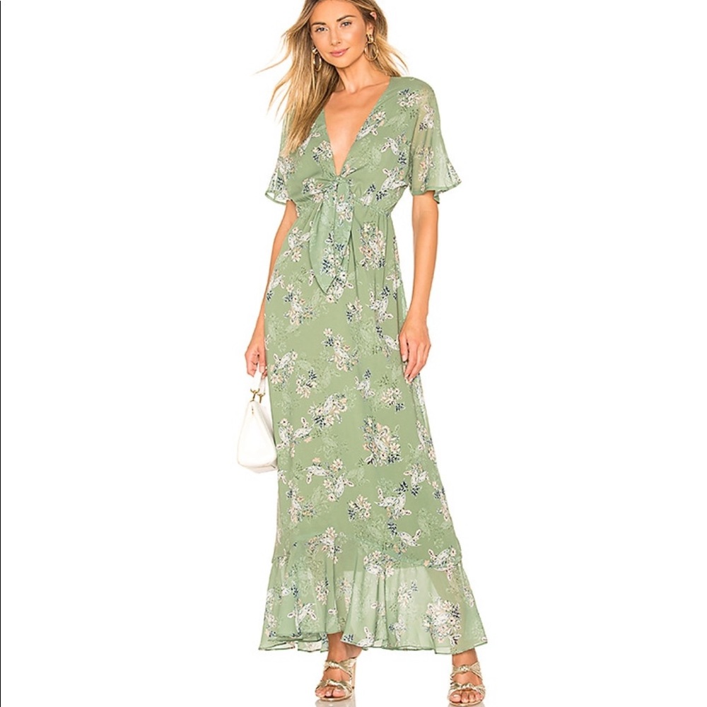 House of Harlow Cruz Maxi in Sage Floral